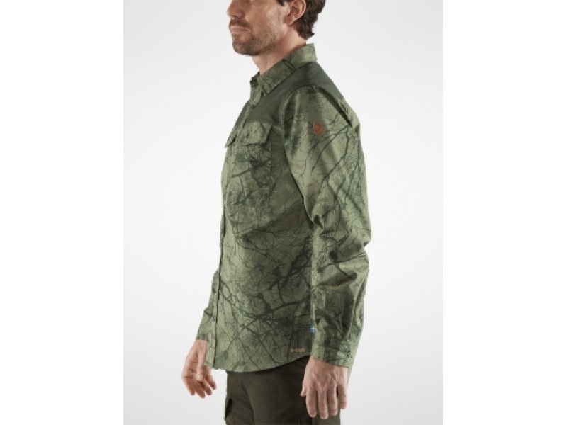 Рубашка FJALLRAVEN Varmland G-1000 Shirt M, green camo/deep forest 